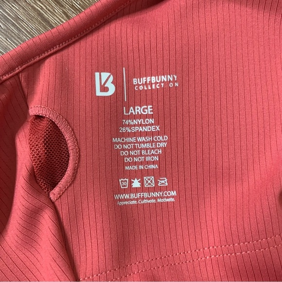 Buff bunny Womens Laguna Ribbed front zip padded one piece swimsuit L - Picture 7 of 8